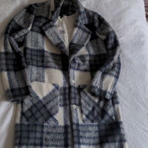 Plaid longline Coat